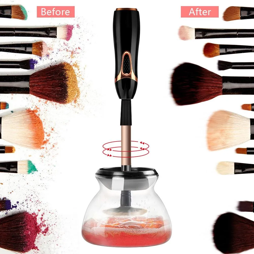Automatic Makeup Brush Cleaner Electric Makeup Brushes Washing Machine 10 Seconds Silicone Fast Cleaner Dryer Cleaning Tool
