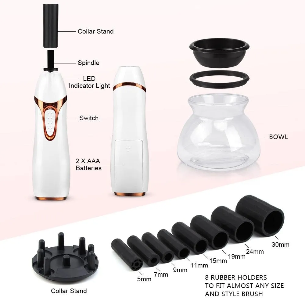 Automatic Makeup Brush Cleaner Electric Makeup Brushes Washing Machine 10 Seconds Silicone Fast Cleaner Dryer Cleaning Tool