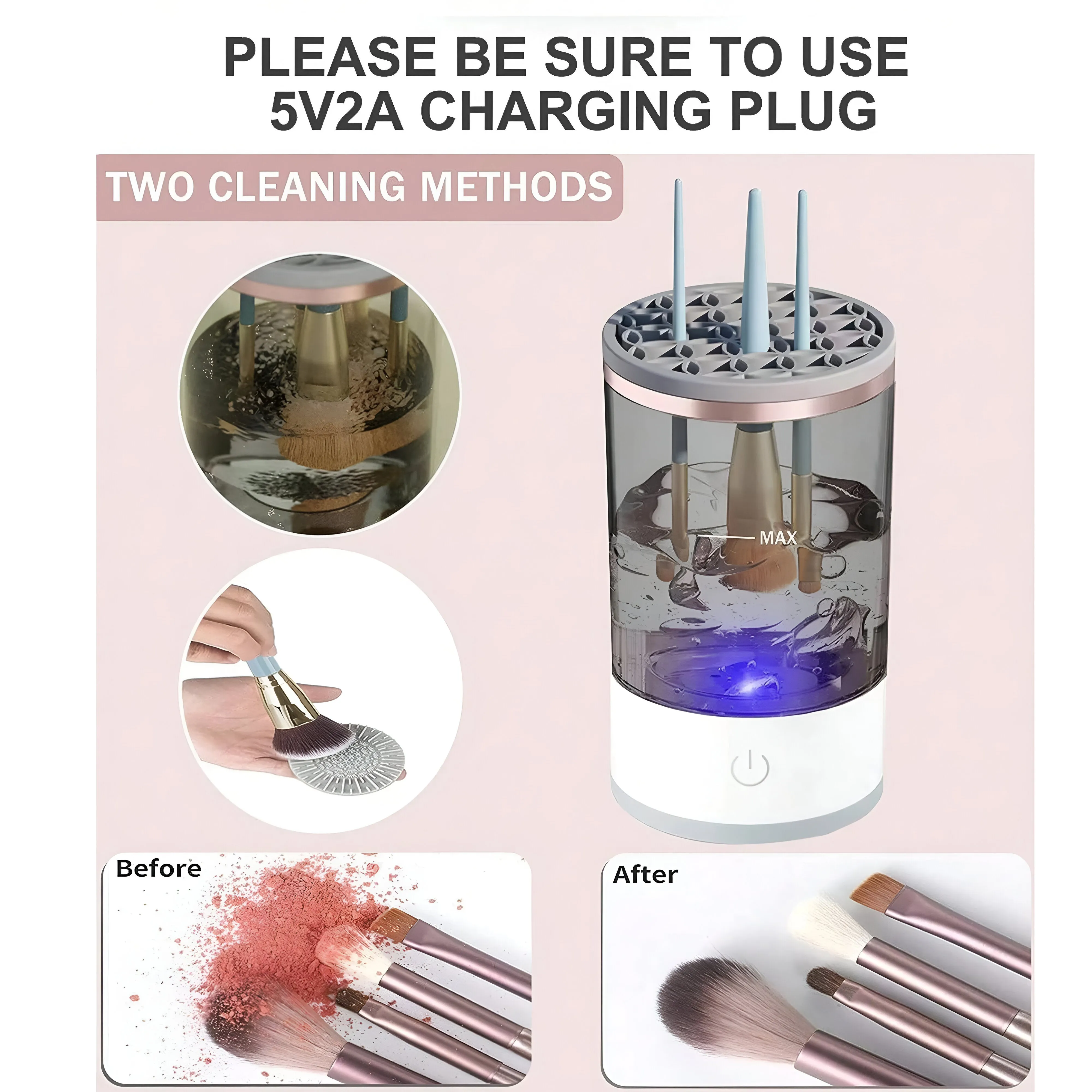 Automatic USB Makeup Brush Cleaner