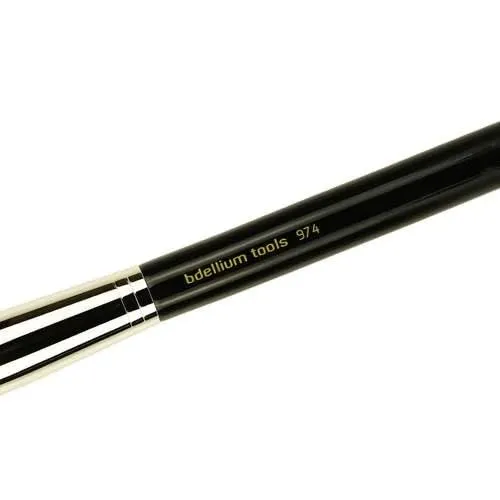 Bdellium Tools Professional Makeup Brush - Maestro Series 974 Tapered Powder - With Mix of Soft Synthetic & Natural Fibers, For Sculpt & Shape (Black, 1pc)