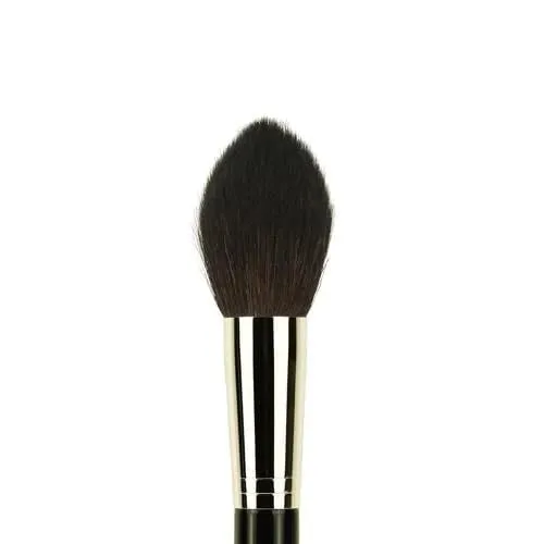 Bdellium Tools Professional Makeup Brush - Maestro Series 974 Tapered Powder - With Mix of Soft Synthetic & Natural Fibers, For Sculpt & Shape (Black, 1pc)