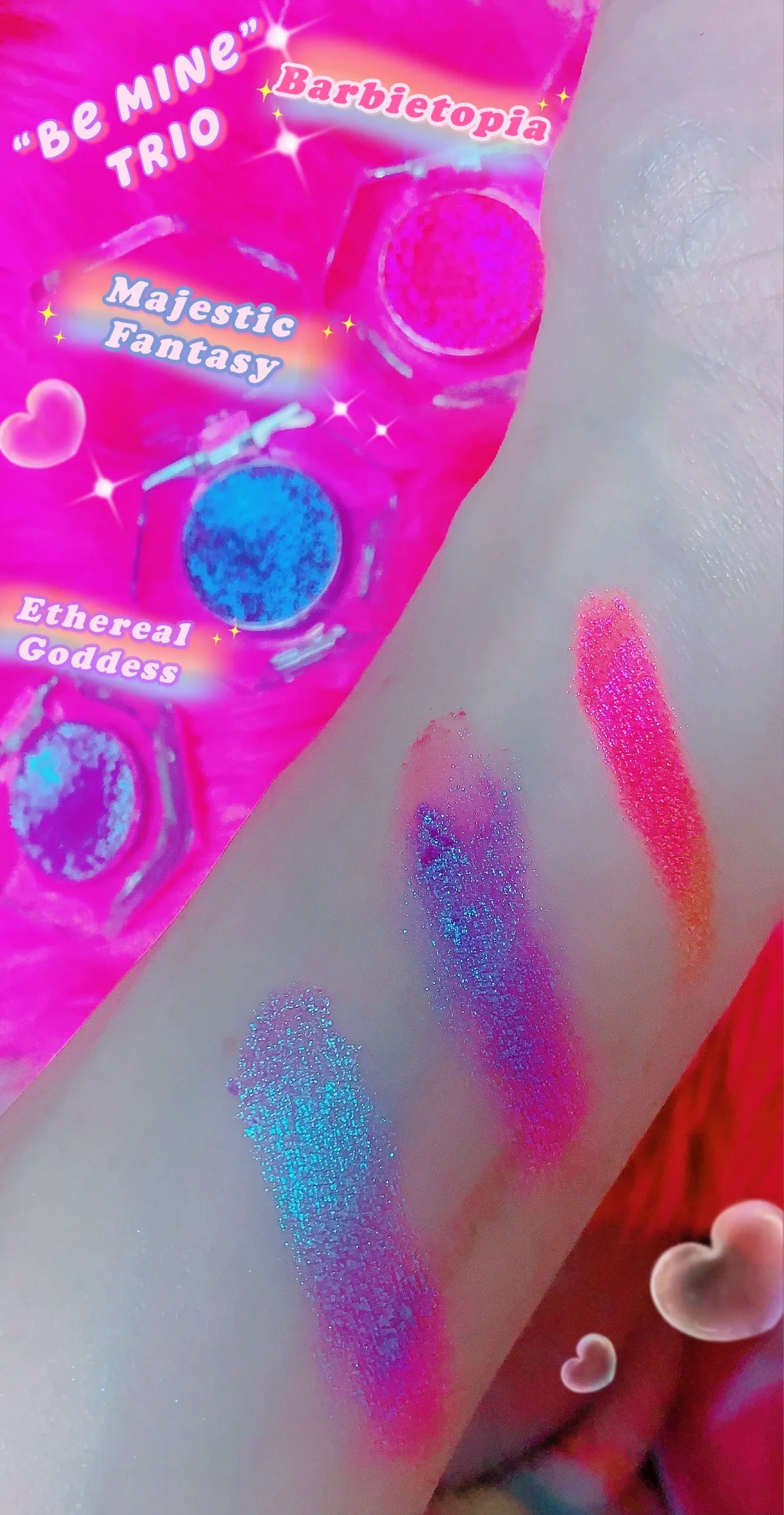 *BE MINE TRIO* Pressed MULTI-CHROME/DUOCHROMES