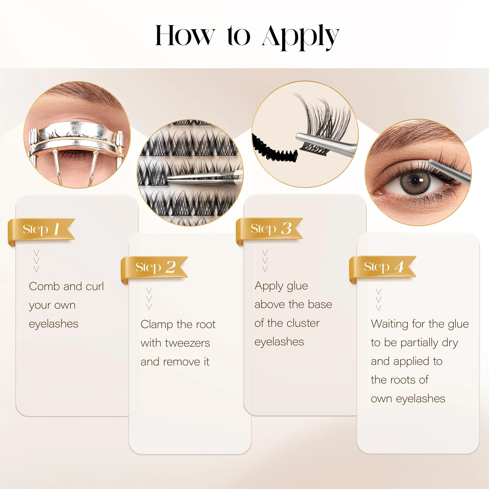 BEFER Lash Clusters, 72 Pcs D Curl Eyelash Clusters Super Fluffy Lightweight Individual Lashes 8-16MM Cluster Eyelash Extensions Soft Comfortable Wispy Natural Lashes DIY At Home(Mermaid,FD34)