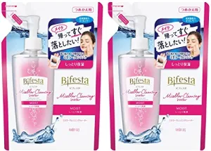 Bifesta micellar cleansing water moist refill wipe type moist moisturizing lotion derived oil free set 360ml x 2