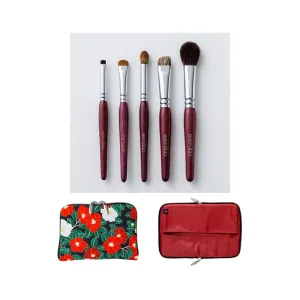 Bisyodo Purpleheart Eye Brush Set (incl. Case, Shampoo, Towel)