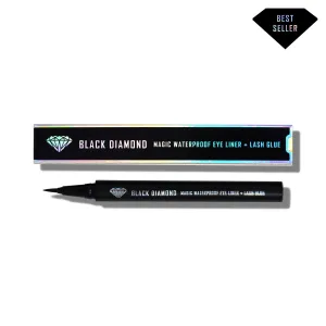Black Diamond Magic Waterproof Eye Liner   Lash Glue (Full Size)