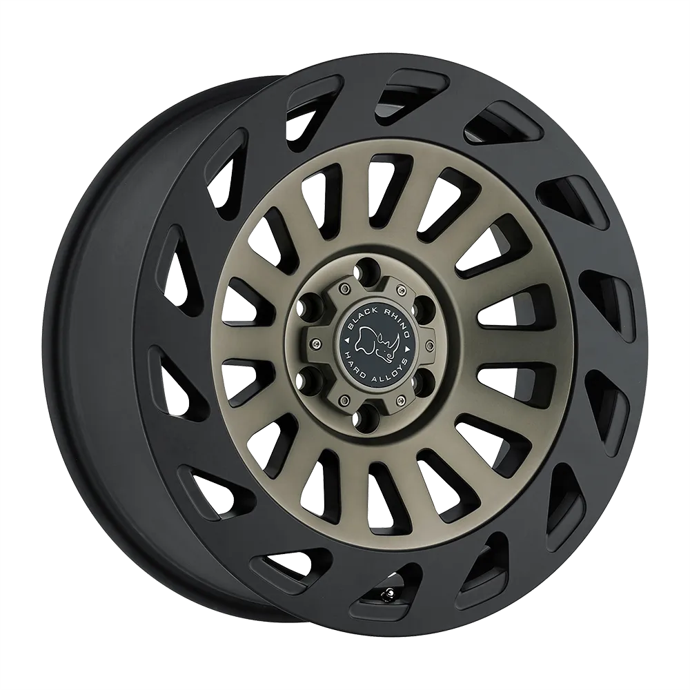 Black Rhino Madness 20X9 5X127 -12 mm Dark Tint Machine Face W/ Matte Black Lip