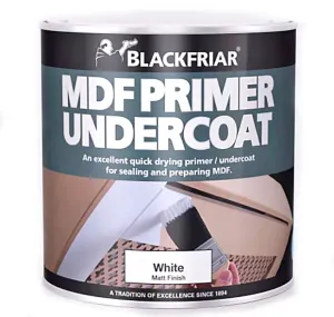 Blackfriar Quick Dry MDF Primer & Undercoat White 1 Litre