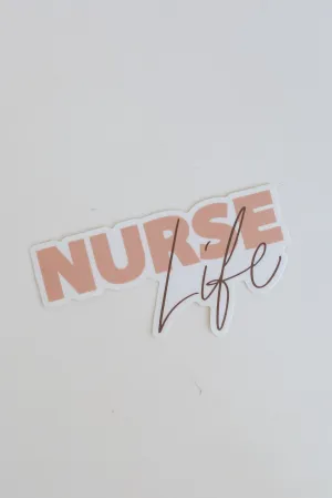 Blush Nurse Life Sticker
