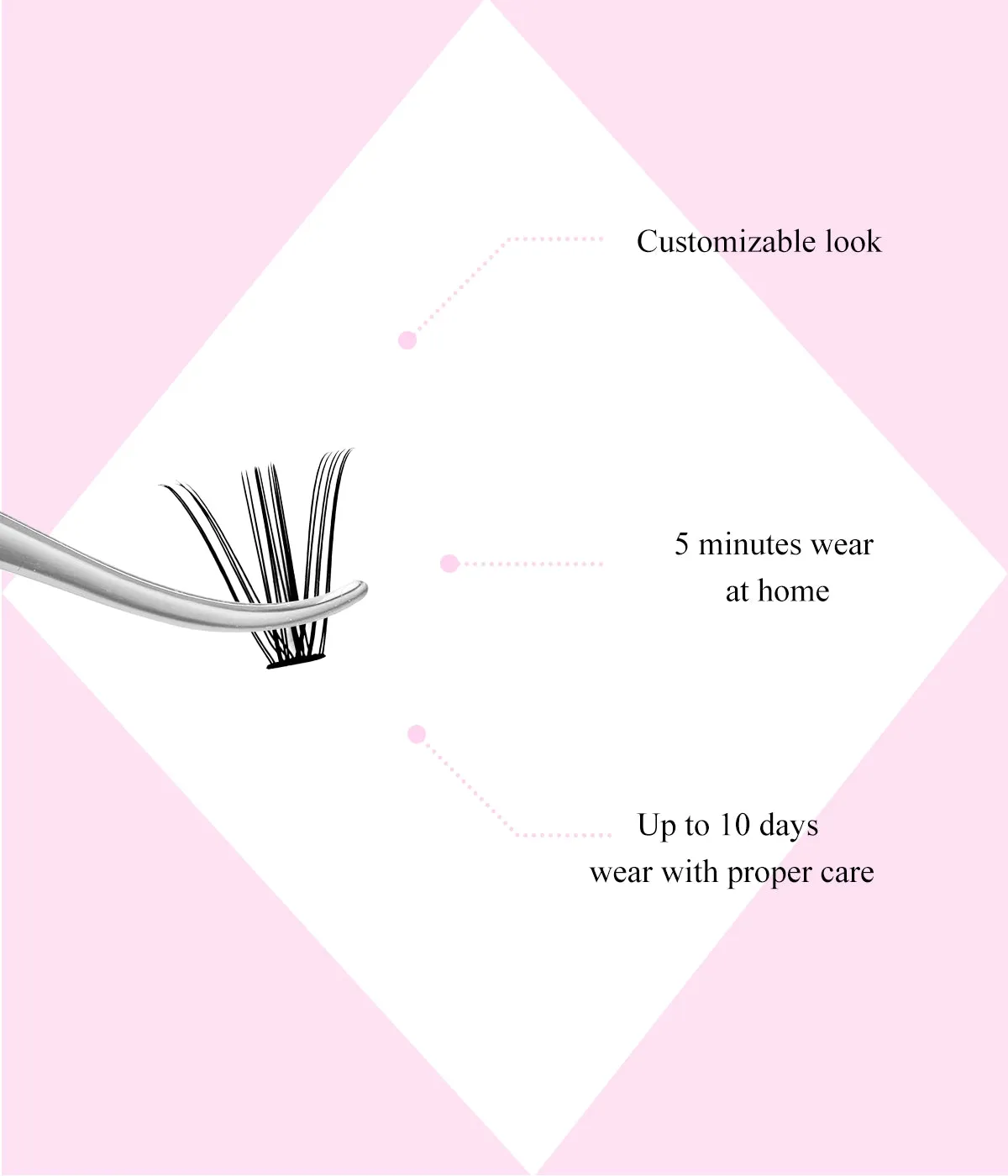 Blushing 20D DIY Lash Extension Natural-Looking & Lightgweight