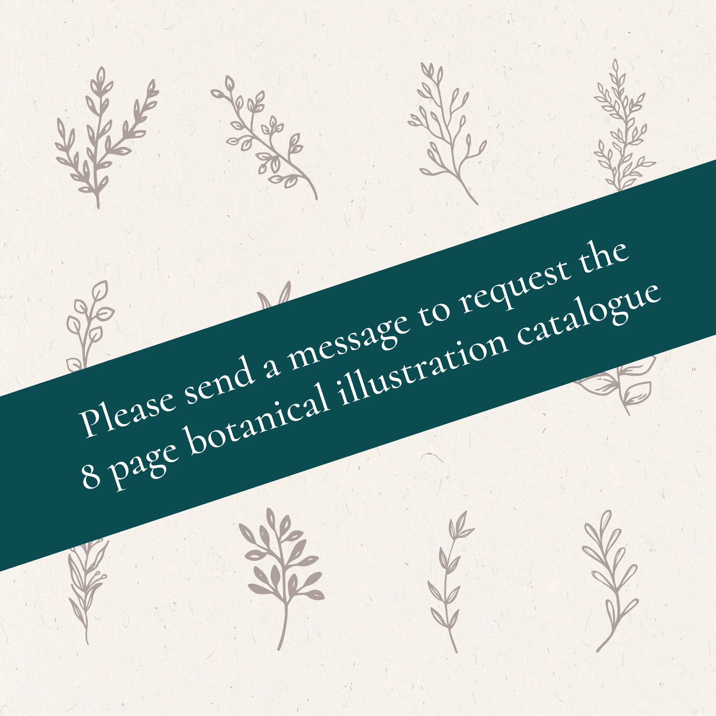 Botanical Wreath Custom Wedding Stamp