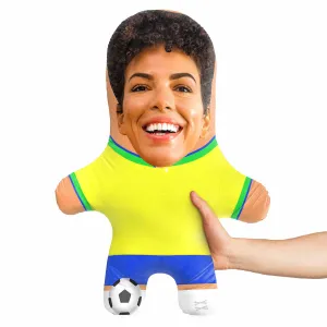 Brazil Football Face Pillow