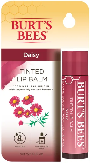 Burt's Bees 100% natural origin moisturizing Tinted Lip Balm, Daisy with Shea Butter-1 Tube 1 count