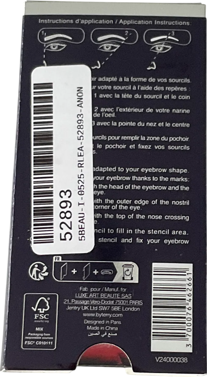 BY TERRY Tool-expert Eyebrow Stencil 5 shapers