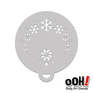 C06 Snowflake Flip Face Paint Stencil 2