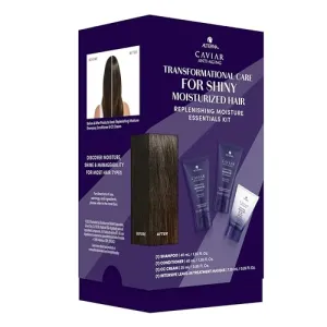 Caviar Anti-Aging Replenishing Moisture Trial Kit - Shampoo, Conditioner, Leave-In CC Cream | For Dry, Brittle Hair | Protects, Restores & Hydrates | Sulfate Free