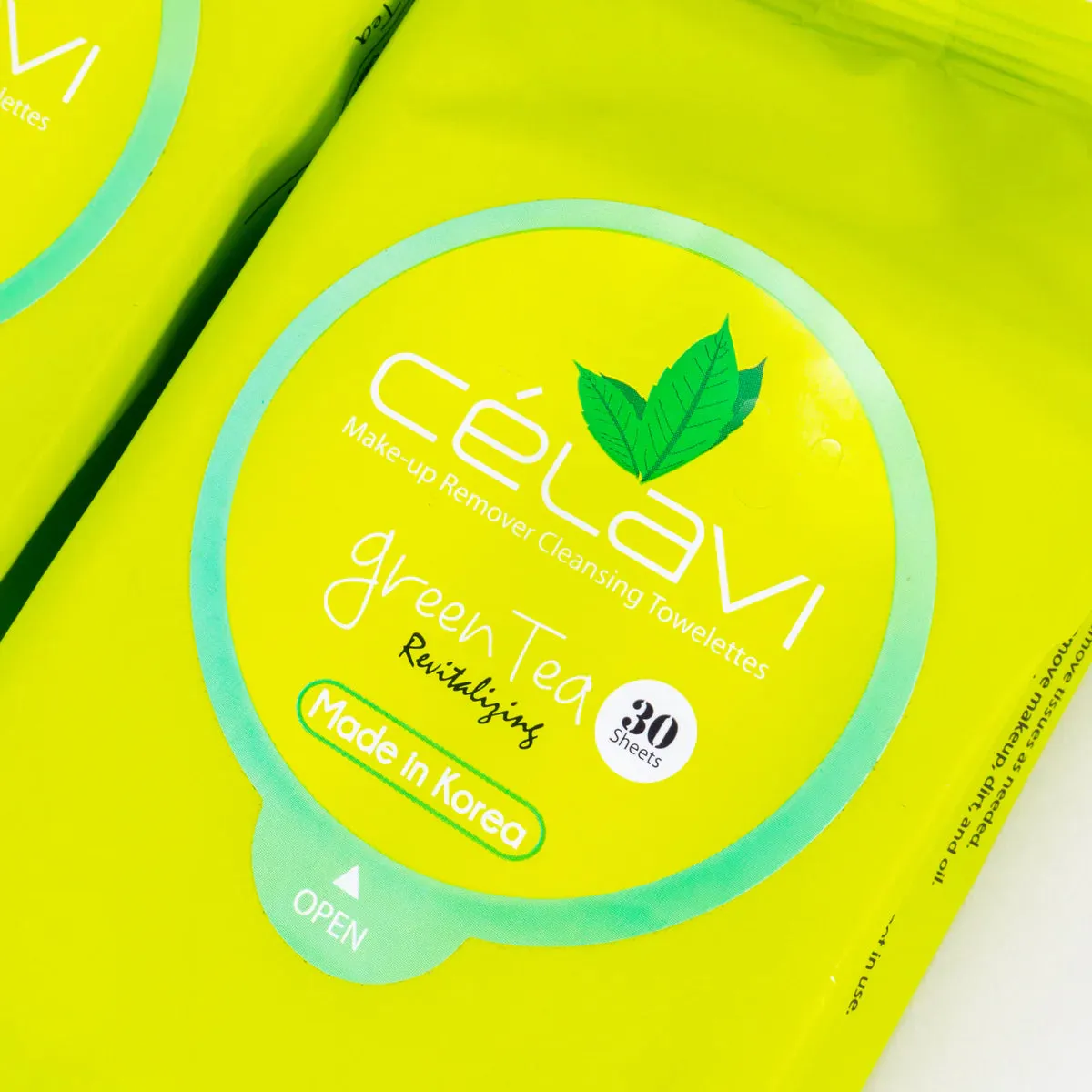CELAVI - Green Tea Makeup Remover Wipes