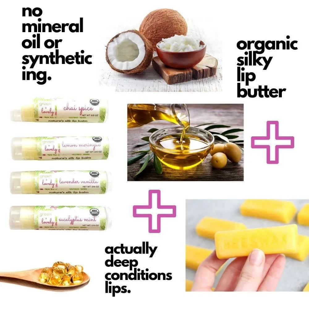 Chai Spice ///  Organic Lip Balm Butter for Intense Moisture - Beauty Gift