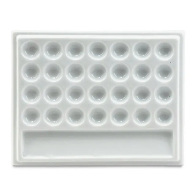Cheap Joe's Rectangular Porcelain Palette - 28 Well