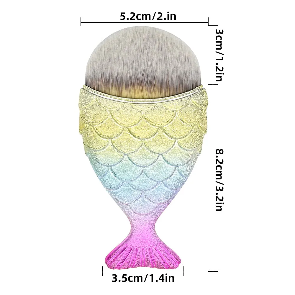 CHUBBY MERMAID BRUSH-Rainbow