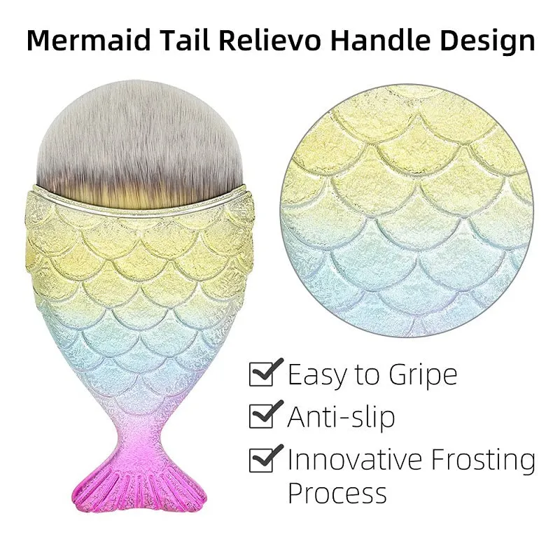 CHUBBY MERMAID BRUSH-Rainbow