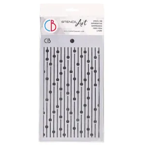 Ciao Bella - Stencil Art - Texture Stencil 5x8 - Bead Curtain