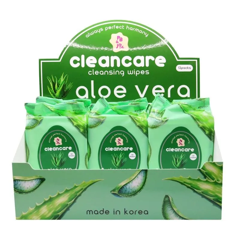 Cleancare Cleansing Wipes Aloe Vera (12 units)