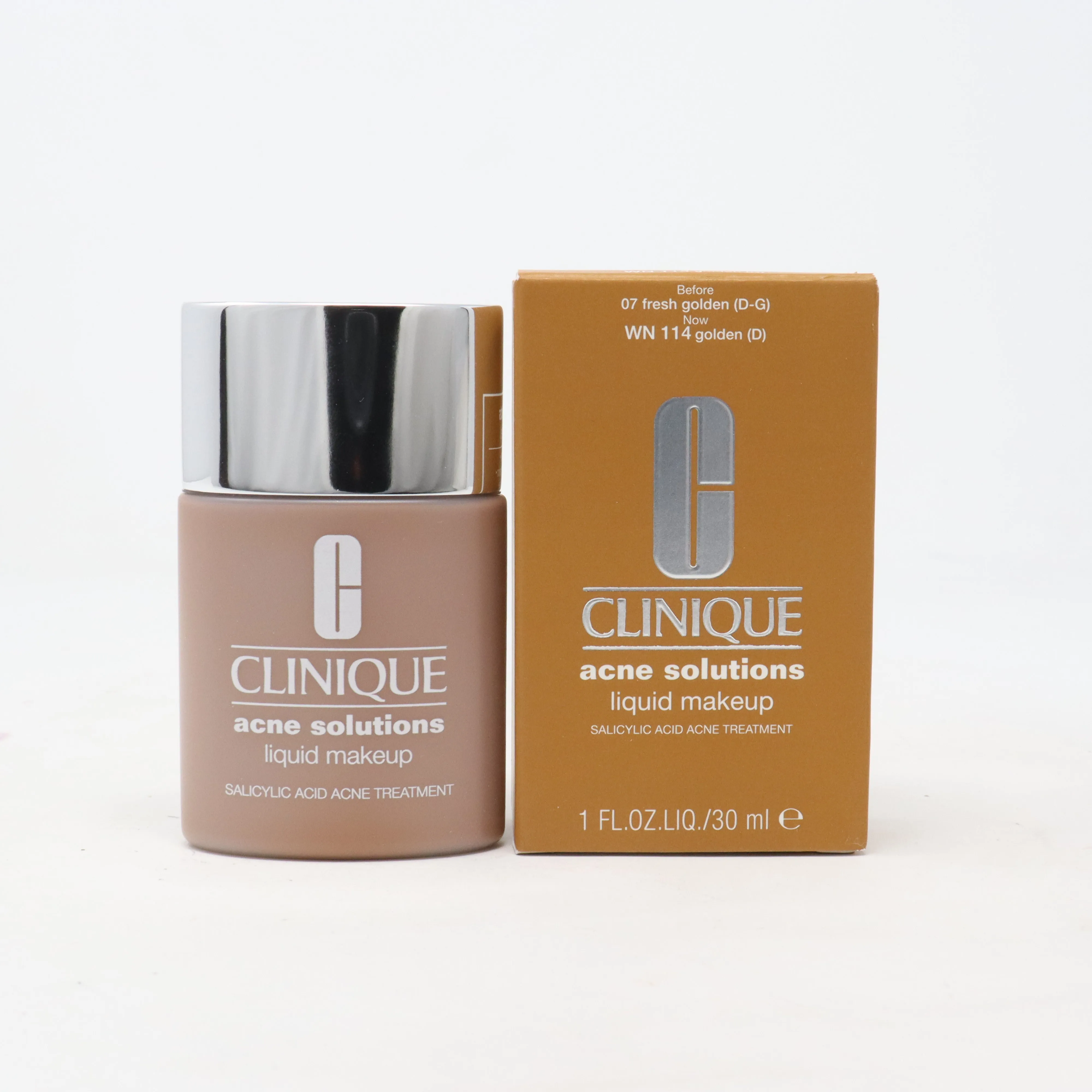 Clinique Acne Solutions Liquid Makeup Foundation  1oz/30ml New With Box