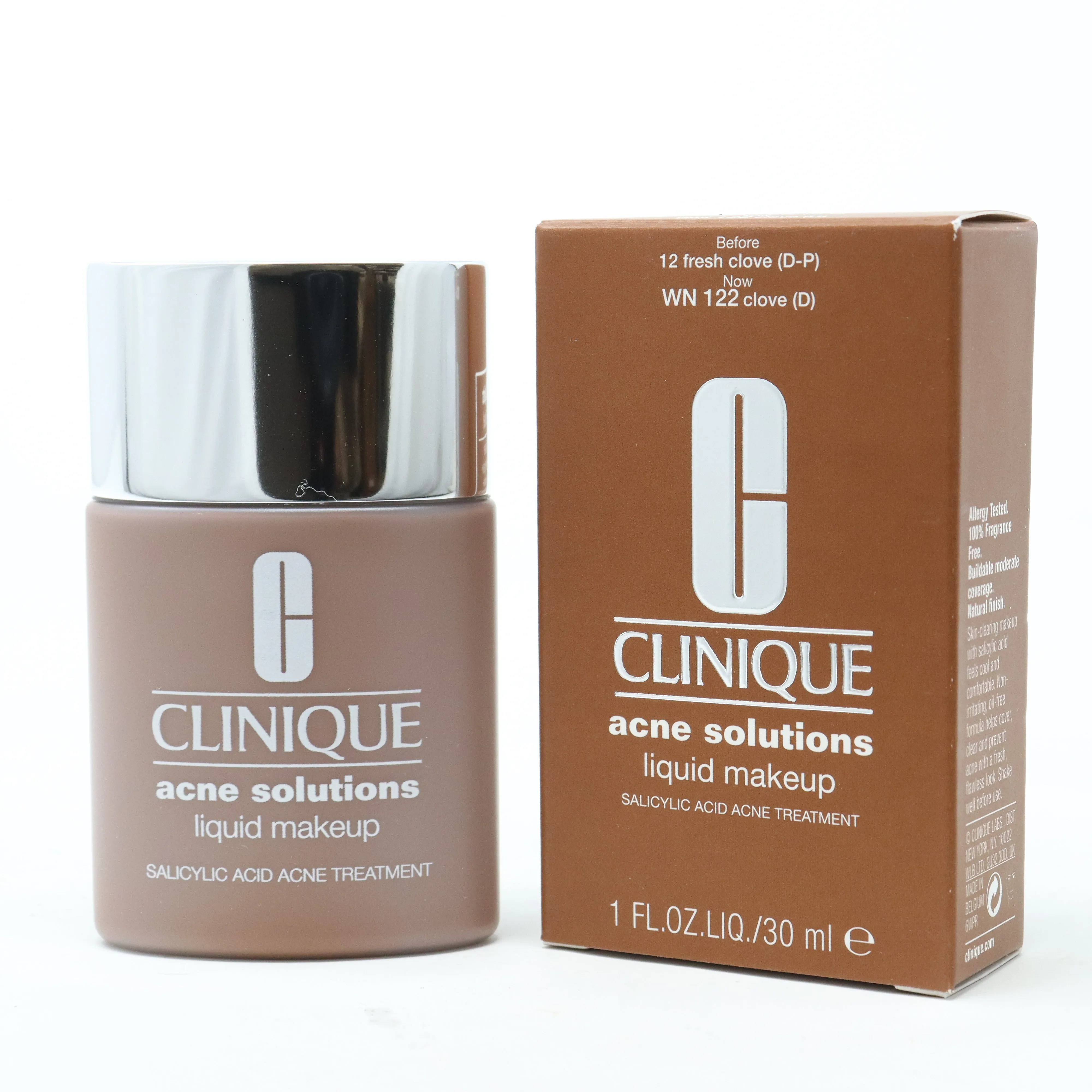 Clinique Acne Solutions Liquid Makeup Foundation  1oz/30ml New With Box