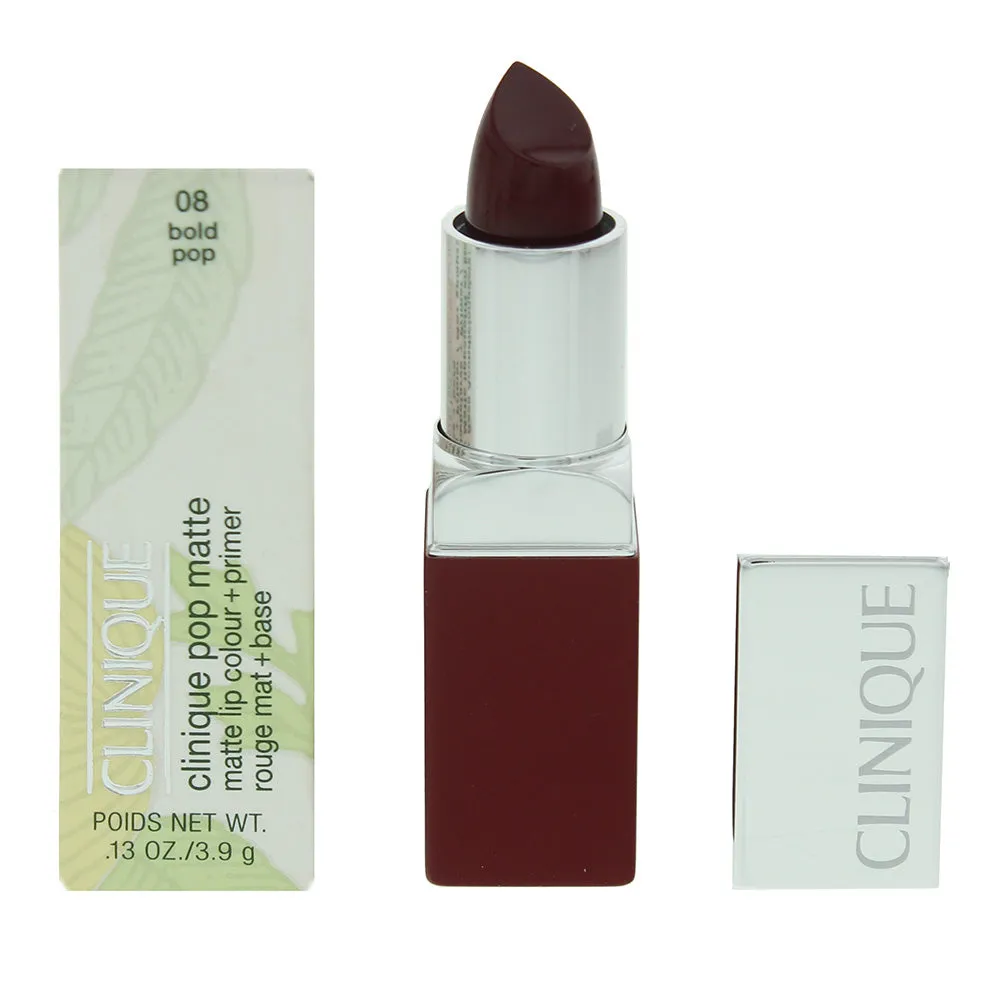 Clinique Pop Matte 08 Bold Pop Lip Colour   Primer 3.9g