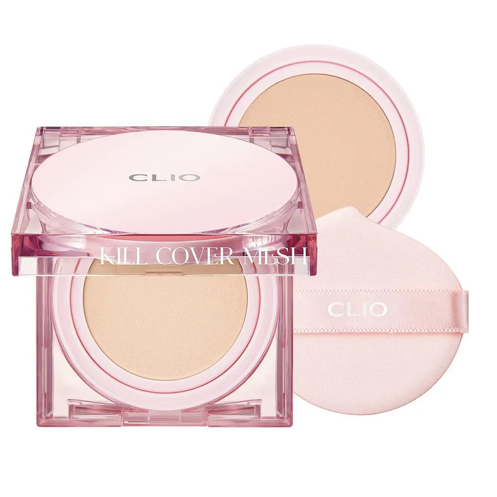 CLIO Kill Cover Mesh Glow Cushion CLIO珂莱欧粉晶砖方形气垫粉底