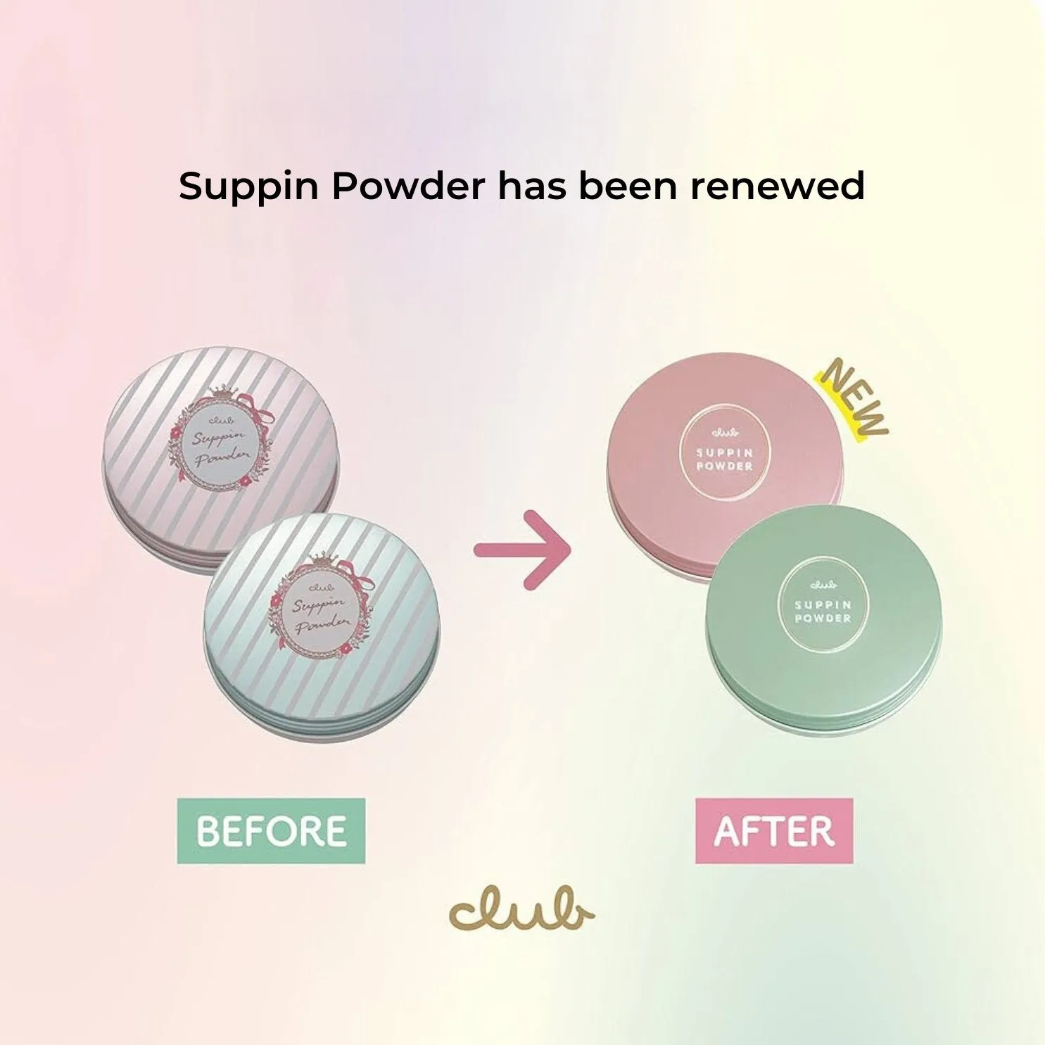 CLUB Suppin Powder C Pastel Rose 26g