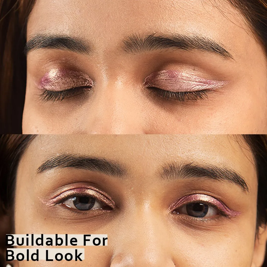 Color Pop (Pink Blush) - Dual Shade (Pink with Gold sheen), Multi-Use Liquid Eyeshadow