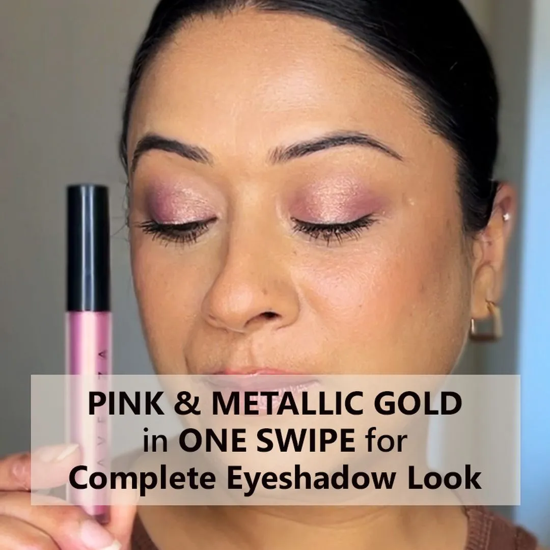 Color Pop (Pink Blush) - Dual Shade (Pink with Gold sheen), Multi-Use Liquid Eyeshadow