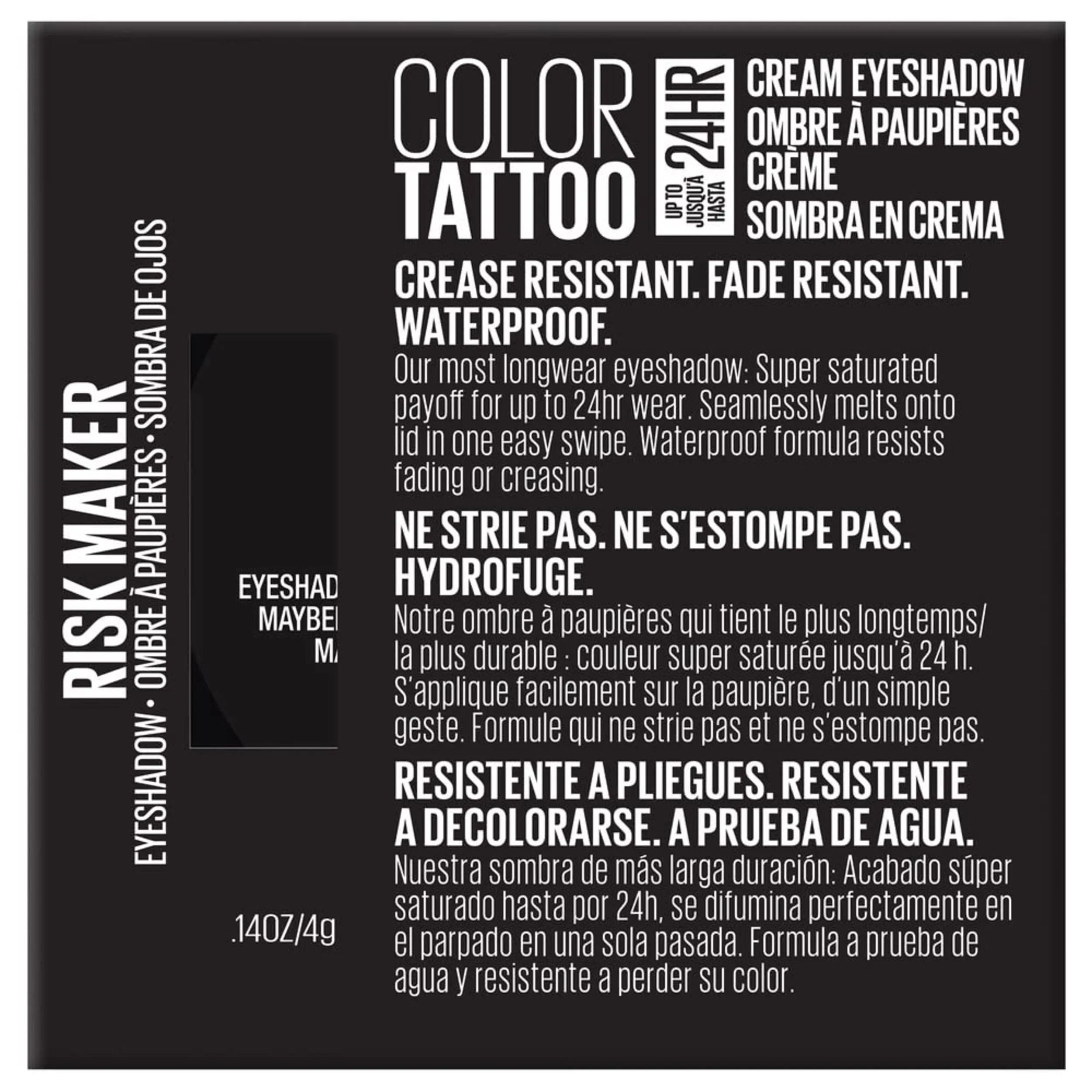 Color Tattoo Up To 24HR Longwear Cream Eyeshadow