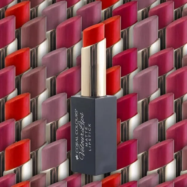 Coral Colours Velour Matte Lipstick (Rose Blush)