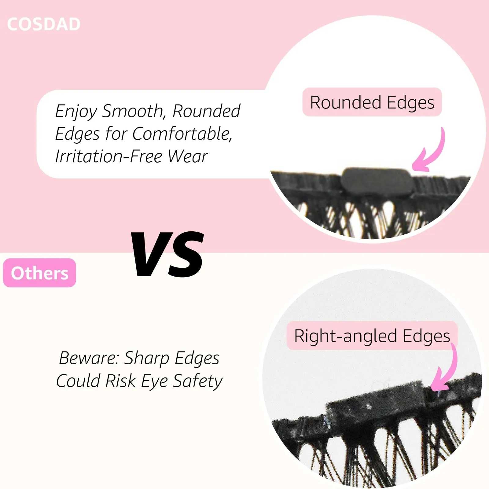 COSDAD Magnetic Eyelashes with Case Kit - Natural Looking Magnetic lashes -Reusable False Eyelashes with Eyeliner and Applicator-No Glue Needed, Waterproof and Long Lasting Fake Eyelashes-12 Piece Set