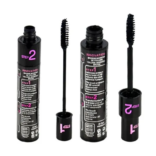 Cosmetic Makeup Black Dual Brush Natural Thicken Curl Eyelash Extension Mascara