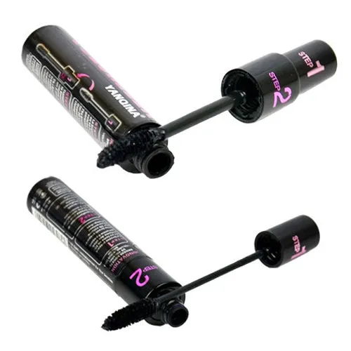 Cosmetic Makeup Black Dual Brush Natural Thicken Curl Eyelash Extension Mascara