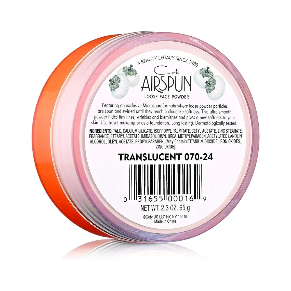 Coty AirSpun Translucent Loose Powder
