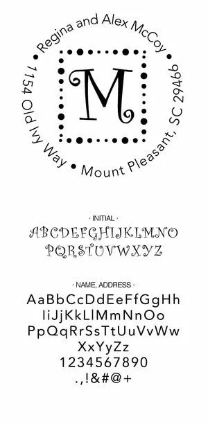 Custom Address Stamp CS3289