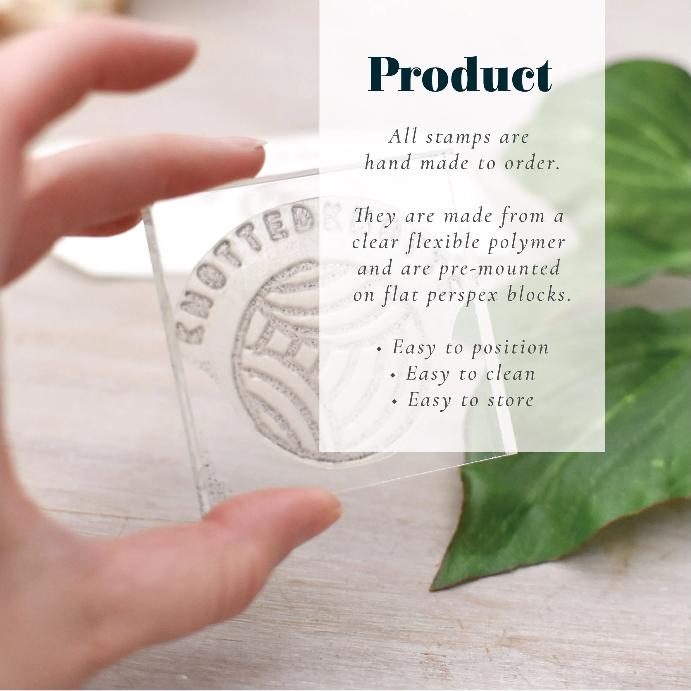 Custom Thank You For Shopping Small Rubber Stamp