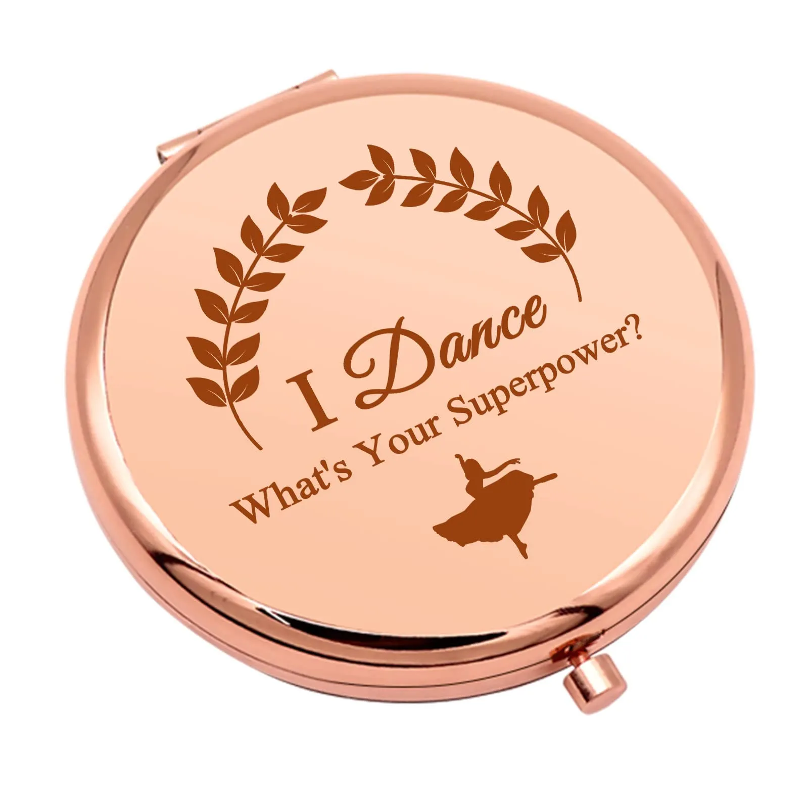 Dance Lover Gift for Women Dancing Gift for Girl Travel Makeup Mirror for Girls Dance Teacher Dancer Coach Compact Makeup Mirror for Dance Recitals Ballet Gift Birthday Music Festival Gifts
