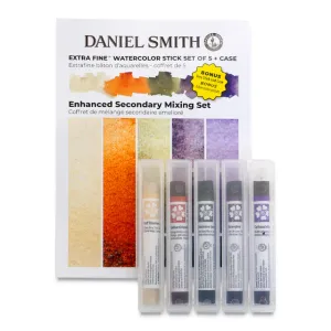 Daniel Smith Extra Fine Watercolor Sticks - Enhanced Secondary Mixing Palette Set of 5
