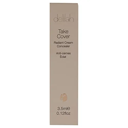 delilah - Take Cover Radiant Cream Concealer - Marble - Easily Blendable, Hydrating, Long-Lasting, Light Reflecting, Imperfections Corrector - Enriched with Vitamin E - Medium to Full Coverage-0.12 Oz