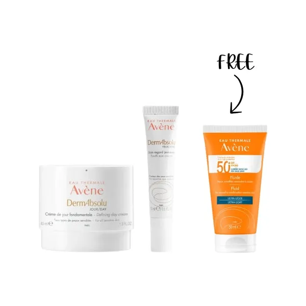 Dermabsolu Day Cream   Youth Eye Contour Cream   FREE Avene Fluide SPF 50 