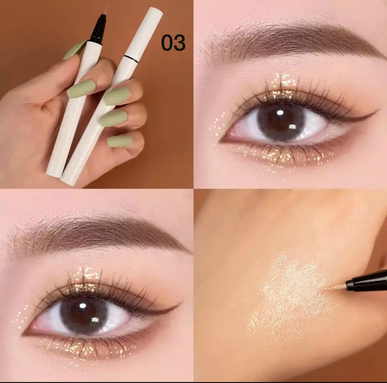 Diamond Glitter Eye Pencil Waterproof Makeup Highlighter S4622938