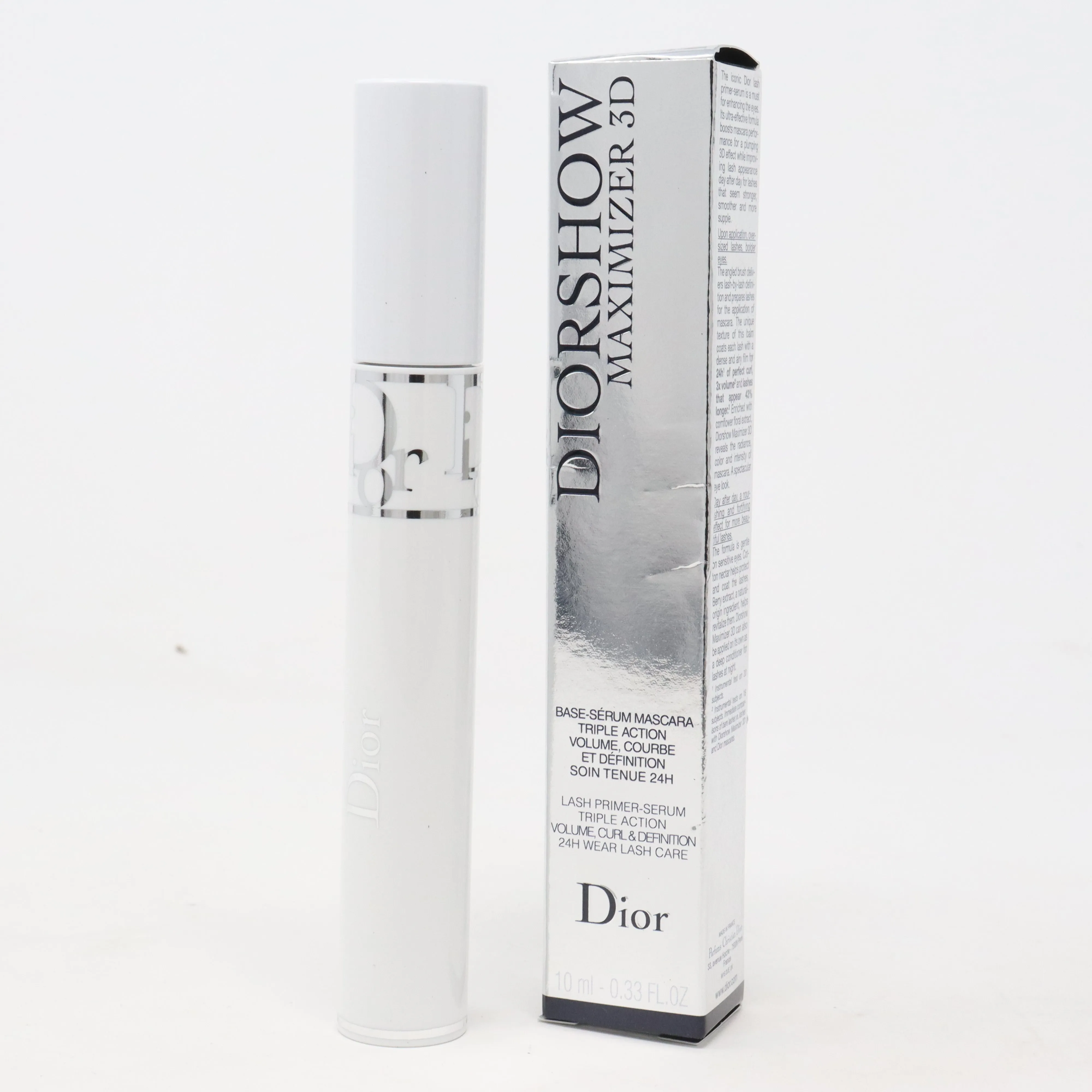 Dior Diorshow Maximizer 3D Lash Primer-Serum mascara 0.33oz/10ml New With Box