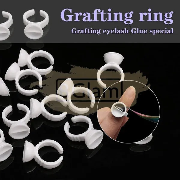 Disposable Glue/Pigment Ring Cup with 2 Slots - Big