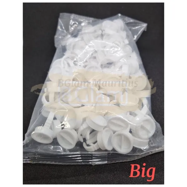 Disposable Glue/Pigment Ring Cup with 2 Slots - Big
